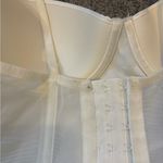 Euro White Embroidered Corset Top Photo 3