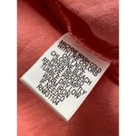 kim rogers Pink Button Up 100% Linen Pintuck Top Women's 1X Pleated 3/4 Sleeve Photo 5