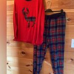 Eddie Bauer  Ladies Christmas Holiday Sleep Set ( LARGE ). Deer and flannel Photo 0