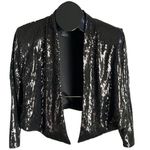 Kardashian Kollection Kardashian Black Sequin Crop Jacket Photo 3