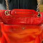 Diane Von Furstenberg  Red Leather Chain Bag Photo 2