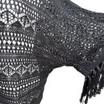 Lauren Ralph Lauren Black Crochet Poncho Shrug XL NWT Photo 4