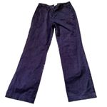 Lands' End Dark Navy Blue Wide Leg Pants Size 2 Pockets Business Career Basic Photo 0