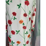 MuuMuu frolicking dress house coat floral red orange Size L Photo 7