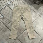 Soft Surroundings Khaki Chinos Stud Snap Elastic Waistband Pants LARGE Photo 4
