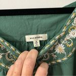 Max Studio Green Vice Embroidered Mini Dress Size Small Photo 9