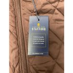 Stafford Classic Fit Quilted Puffer Vest S Brown Photo 2