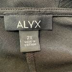 Alyx Tunic Top 2X Black Lace Up V Photo 7