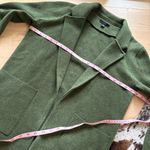 J.Crew Green Sophie Open Front Sweater Blazer Cotton Wool Blend Size XS Photo 4
