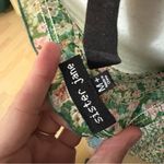 SISTER JANE Shirred Tie Back Maxi Dress Smocked in Green Floral Size M + Size M Photo 5