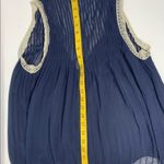 ZARA  navy silk sheer tank Size S‎ Photo 7