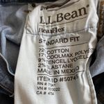 L.L.Bean Sz 33 x 30 Jeans Denim 1912 Mid Rise Straight Leg Lyocell Pockets Blue Photo 6