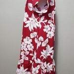 Hawaii Creations Crimson Aloha Tropical Floral Smock Dress Size Small Photo 2
