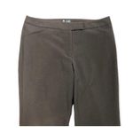 Nicole Miller  Chocolate Brown High Rise Wide Leg Dress Pant Photo 2