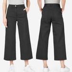 Everlane  The Wide Leg Crop Jeans in Black Size 00 Photo 1