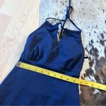 Athleta  Navy High Neck Keyhole One Piece Scoop Back Swimsuit Size XXS‎ Photo 8