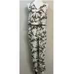 Ralph Lauren Lauren Neila Printed Sleeveless V-Neck Jumpsuit Size 4 Cargo Style Photo 2