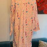 Vintage Millay Flannel Nightgown Pajamas Feminine S Small Pink Photo 6