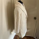 Vince  $825 Fuzzy Knit Boucle Car Coat in Winter White Sz M Photo 6