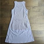 Athleta  Casual Sleeveless Ribbed Lavender Tank Midi Dress Size L Performance Photo 6