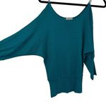 MKM Designs MKM TEAL 3/4 SLEEVE COLD SHOULDER TOP Photo 2