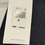 7 For All Mankind Charcoal Distressed Denim Shorts Photo 8