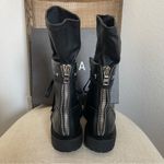 $1090 NEW RtA WOMEN BLACK COMBAT BOOTS SZ 37 / 7 Photo 2