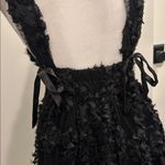 Day + Moon black textured bubble hem mini dress Sz M Size M Photo 5