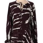 Young Fabulous and Broke Blouse Women’s Size Small S Maroon Tie Dye Blouse Photo 0
