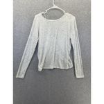 Hippie Rose  Women's Sweater White Marled Long Sleeve Medium Paneled Photo 1