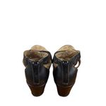 Born concept Born Dark Brown Leather Woven Crisscross Sandals Women Sz 8 Photo 4