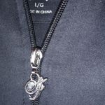 Sean John  S Y2K Zip Front Logo Hoodie in Black White Photo 2