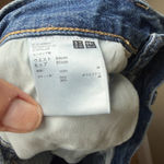 Uniqlo Jeans Denim Midi Maxi Skirt with Slit Size 6 Purchased in Japan Photo 7