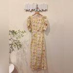 ASTR Martina Midi Dress in Yellow Rust Floral Size Small NWT Photo 6