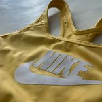 Nike  Dri-Fit Swoosh Sports Bra Gold Yellow Size M Photo 3