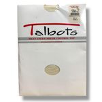 Talbots  Silky Lycra Sheer Control Top Sandlefoot Vanilla C Pantyhose Photo 0