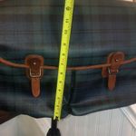 Ralph Lauren Black Watch Plaid Crossbody Computer Messenger Tote Bag Vintage Photo 5