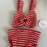 HUNZA G Nadine Bikini Red/White Stripe, BRAND NEW, $255 Red Size undefined Photo 14