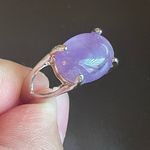 Purple amethyst gemstone S925 silver ring size 7 Photo 5