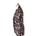 Mango NWT MNG Tropical Print Linen Blend Oversize Blazer Photo 9