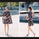 NWOT Valentino bird print cape dress Photo 1