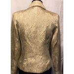 Cache Elaborate Gold Brocade Top Jacket New Silver Gold Bead Trim Lined NWT $228 Photo 4