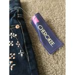 Cherokee Women's Juniors Jean Mini Shorts Blue Denim Pockets Size XL Photo 2