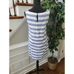 Beach Lunch Lounge Womens White & Blue Linen Sleeveless Knee Length Dress Size S Photo 5