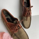Hush Puppies Brown/Green Leather Moccasins Size 7 Photo 1