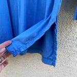 Versace Vintage Jeans Couture Embroidered Medusa Tunic Tee Blue XS Photo 5