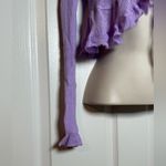 Urban Outfitters Womens Lilac Maryn Y2K Tie-front Cardigan Long Sleeve Sweater S Photo 4