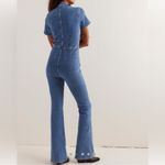 Free People  We The Free Jayde Flare Denim Jumpsuit Light Blue Wash Size XS Photo 1
