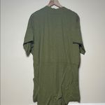Free People Why Not Romper Olive Green V-Neck Jumpsuit Size Large Photo 4