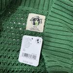 We The Free NWT Organic Cotton Bolero Shrug Cropped Cardigan Knit Green Sweater Photo 3